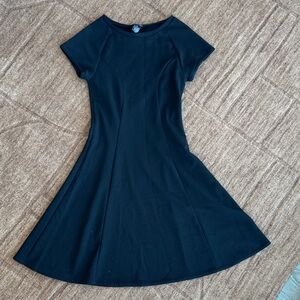 Aqua Black Fit-and-Flare Skater Dress - Women's